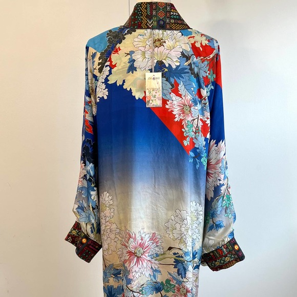SOLD❗️Johnny Was Silk Sonnet Harmony Reversible Kimono LARGE - Picture 4 of 16